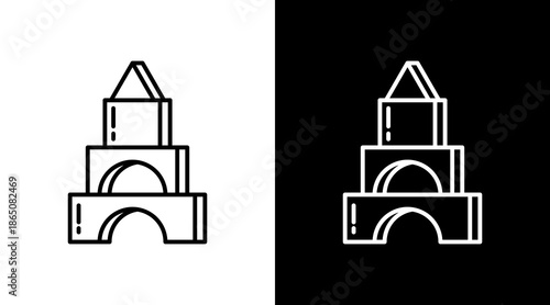 Kids Castle Icon For Design Elements