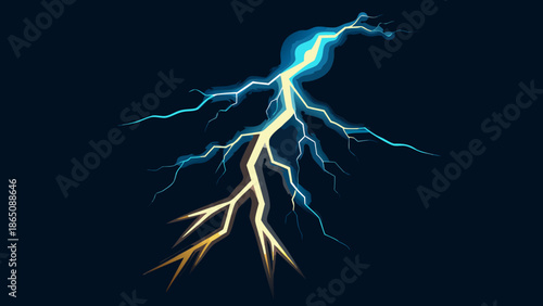 Illuminating lightning strike