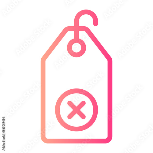 no sales gradient icon