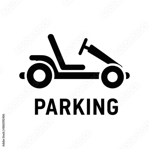 Go Kart Parking Signage for Recreational Vehicle Area.