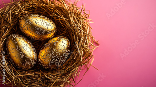 Wallpaper Mural Minimal easter still life background for spring marketing Torontodigital.ca