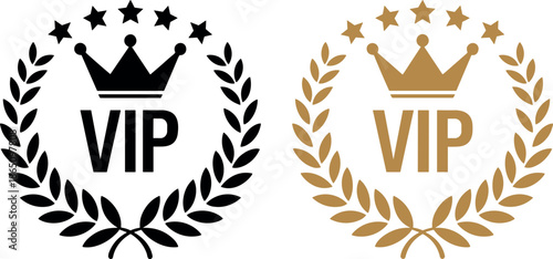 Vip luxury exclusive membership privilege logos crown emblem design