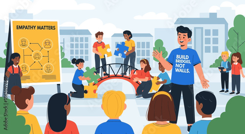 Community Engagement Event Building Bridges and Promoting Values.