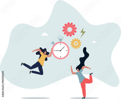 Efficiency or productivity, manage resources and time to optimize best work result, increase performance with effective process,life and employment of people.