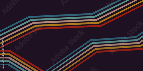 Wavy doodle lines, curved background, black and white graphic design