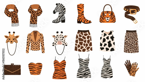 Animal Print Clothing and Accessories Collection.