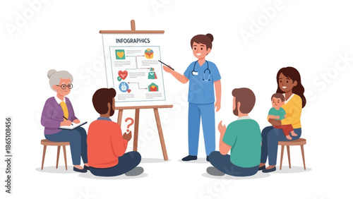 Nurse Page Explaining to Page Page.