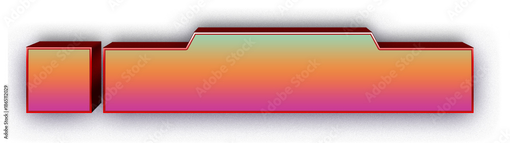 Obraz premium Stylish pink and purple gradient lower third banner with vibrant modern aesthetic isolated png on transparent background for social media, podcasts, and creative videos