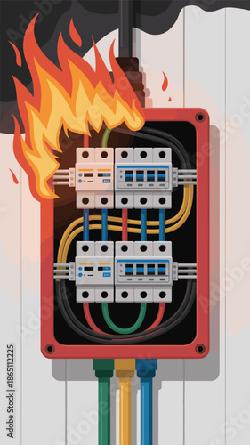 Electrical Panel Fire Hazard, electrical safety concept