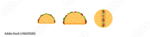 Tacos illustration vector digital art fast food culinary cuisine