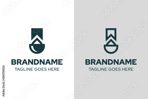 Bookmark Law Education Modern Logo, symbolizing justice, knowledge, and academic integrity