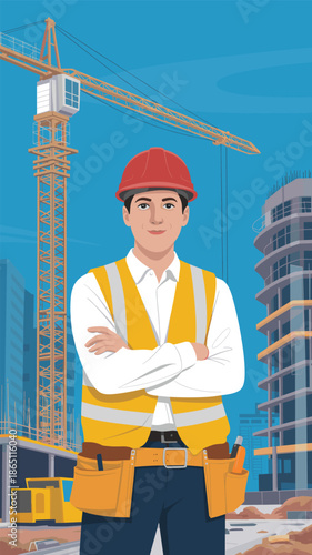 Glowing Central Processor on a High-Tech Circuit Board, technology concept