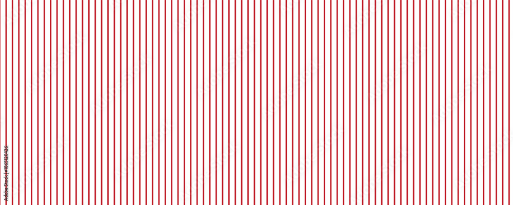 Obraz premium Vertical red and white stripes background. Seamless and repeating pattern.