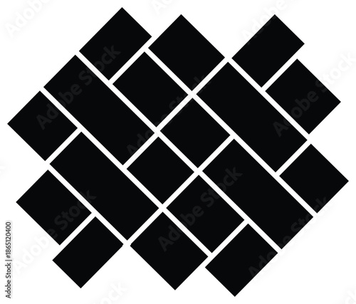 Empty Collage Photo Template Set. Set Pictures or photos frame collage abstract design. photo frames and digital photo wall template.	