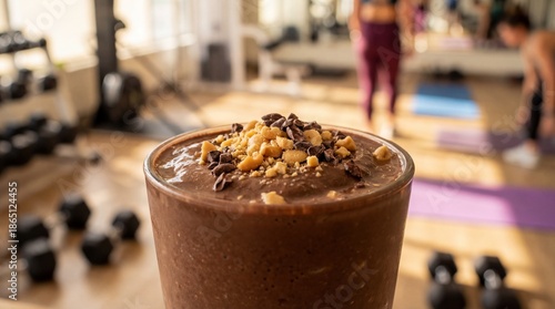 A nutritious protein shake,...