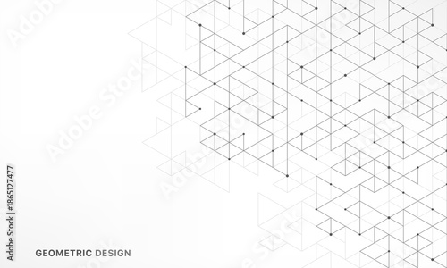 Abstract vector background with a geometric pattern of triangle shapes. Graphic design element 