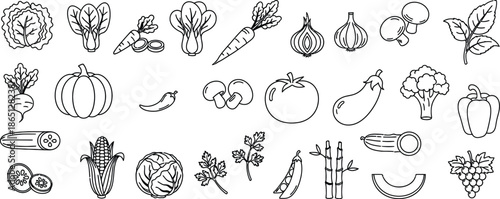 fresh vegetables and fruits assortment for healthy nutrition