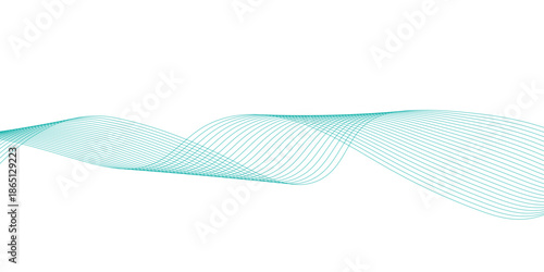 Abstract blue wave background featuring a digital vector illustration with flowing lines and a gradient light curve design for a professional business backdrop