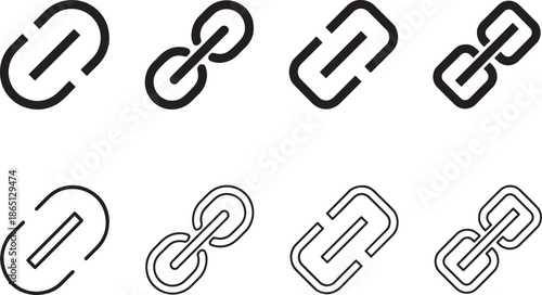 Link Chain Connection Hyperlink Url Icon Vector