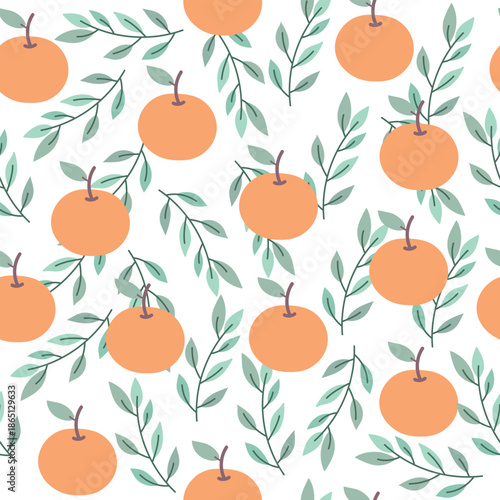 orange seamless pattern 