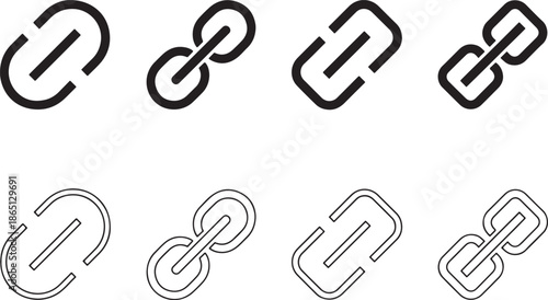 Chain Link Icon Connection Web Hyperlink Vector