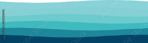 Artistic representation of ocean waves with layered blue gradients, perfect for modern design projects.