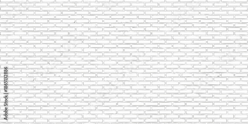 A seamless white brick wall texture with subtle variations in tone