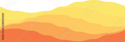 A vibrant abstract wave design with warm gradient hues, from yellow to orange, ideal for creative projects.
