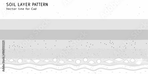 A visual representation of soil layers and geological strata in a graphic