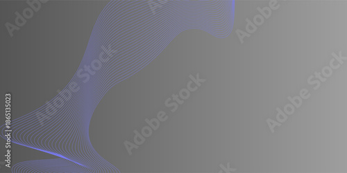 Abstract digital wavy lines on backgound with place for text. Tamplate for web banner, landing page, presentation, postcard, prints, poster.