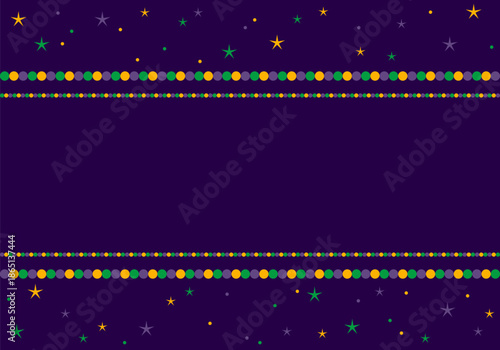 Mardi Gras Frame. Mardi Gras Design Elements Border