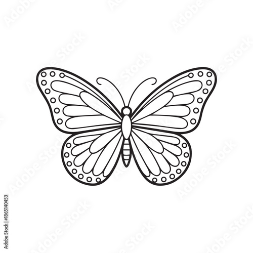 Simple Black and White Animal Line Art for Kids Coloring Book