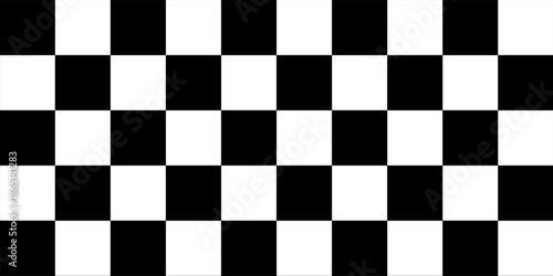 Black and white checkered pattern, Checkerboard seamless pattern.eps10