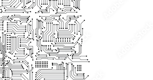 High-Tech Abstract Circuitry Texture. 