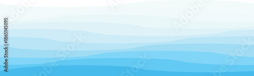 Stylized ocean wave design with a soothing gradient in blue hues, ideal for backgrounds or design elements.