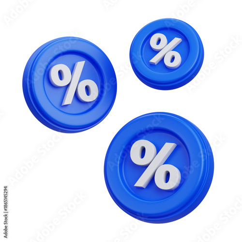 3d percent illustration