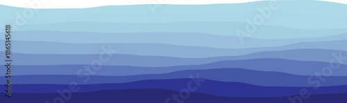 Abstract design of ocean waves in blue hues, perfect for backgrounds and creative projects.