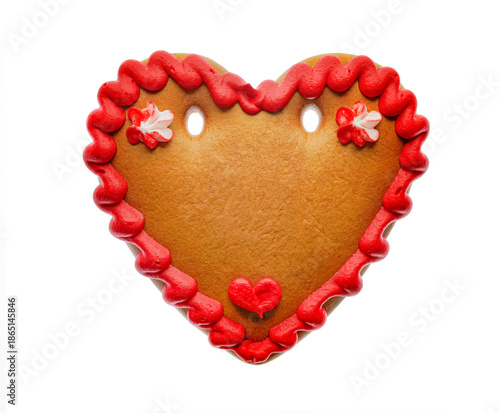 Echtes Lebkuchenherz mit Rotem Zuckerguß