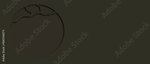 Minimal Japanese circular frame template with empty space. Zen-inspired abstract design suitable for branding, posters, social media, packaging or food design.