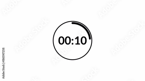 Wallpaper Mural Fifteen second countdown timer animation from 15 second to 0 second on transparent background, 15 second countdown timer,countdown video with alpha channel. Torontodigital.ca