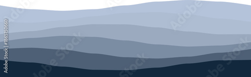 Minimalistic abstract waves in shades of blue, perfect for coastal-themed designs and backgrounds.