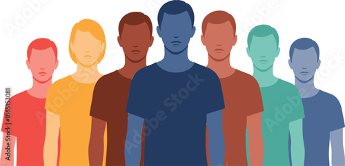 Diverse Group of People Standing Together