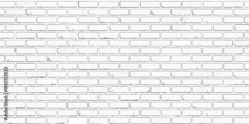 A close up view of a white brick wall with a repeating pattern