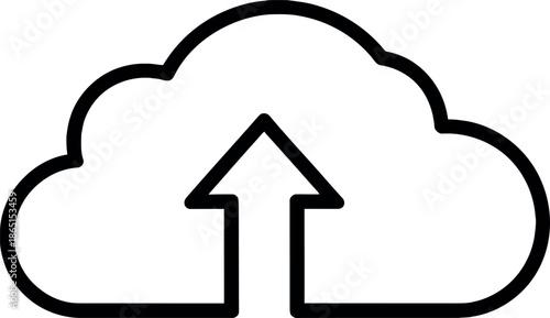 Cloud computing upload icon