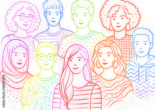 A set of vector illustrations featuring a girl, happy children, and family characters like mother and father in a fun cartoon art style celebrating love and childhood