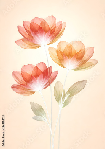 An abstract pink lily and purple tulip floral background featuring a vector illustration of spring blossoms and summer petals for a decorative nature wallpaper design