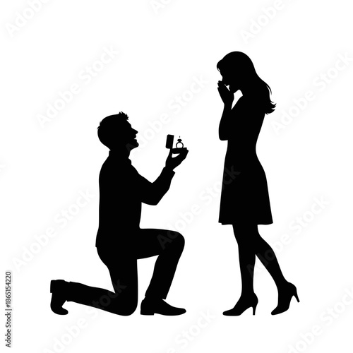 Silhouette of a couple