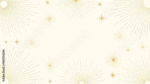 Elegant gold starburst pattern background