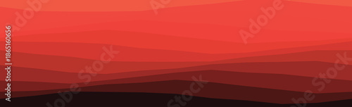 Layered red gradient forming wavy abstract patterns, ideal for background or design use.