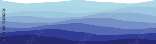 Abstract wave pattern in shades of blue, perfect for modern graphic design and backgrounds.